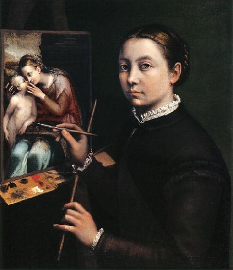 Sofonisba Anguissola Self-portrait at the easel. Germany oil painting art